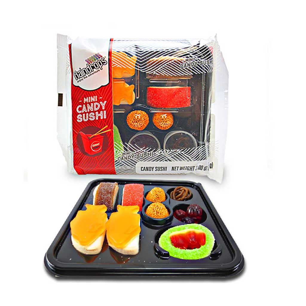 Raindrops Gummy Sushi - Small Confection - Nibblers Popcorn Company