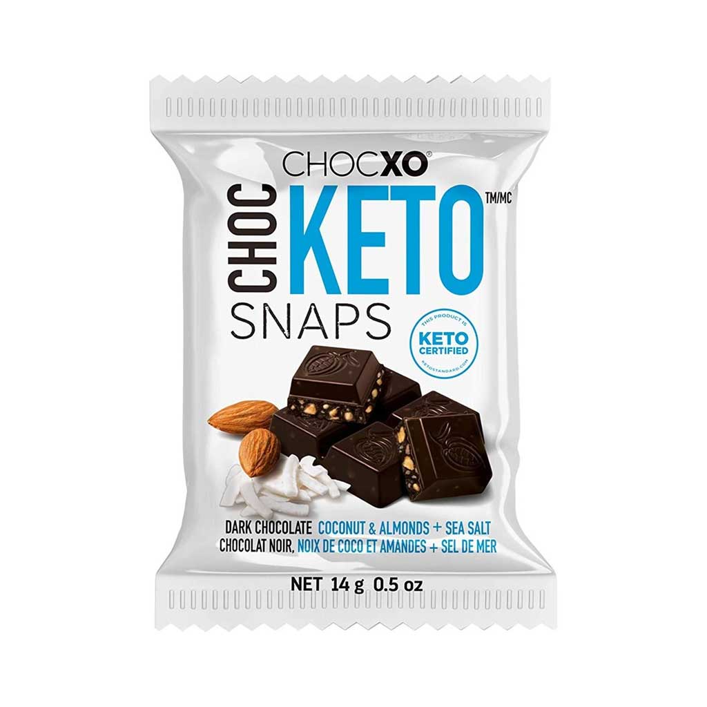 Dark Chocolate Keto Snaps Confection - Nibblers Popcorn Company