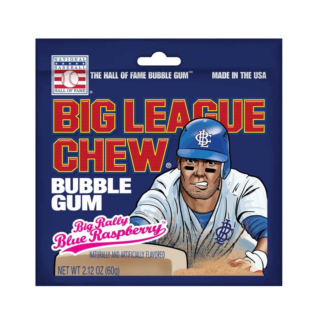 Big League Chew - Blue Raspberry Confection - Nibblers Popcorn Company