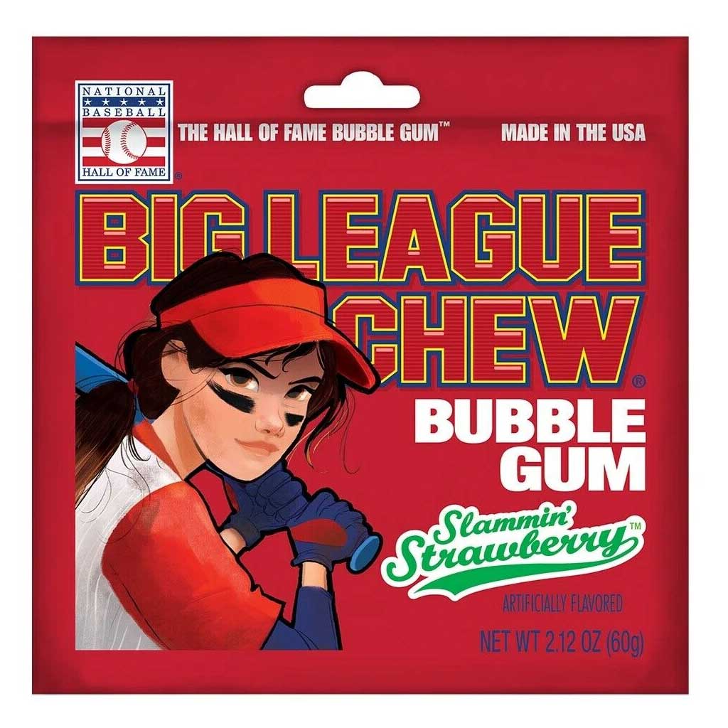 Big League Chew - Strawberry - Nibblers Popcorn Company