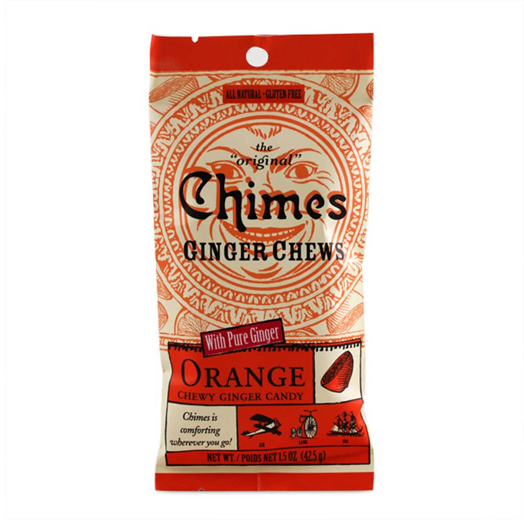 Chimes Ginger Chews - Orange Confection - Nibblers Popcorn Company