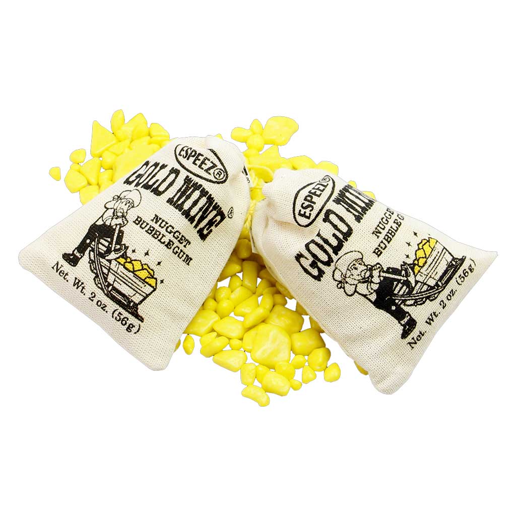 Gold Mine Bubble Gum Confection - Nibblers Popcorn Company