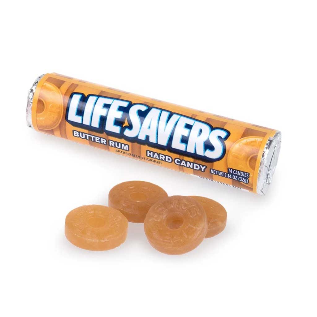 Lifesavers Rolls Butter Rum Confection - Nibblers Popcorn Company