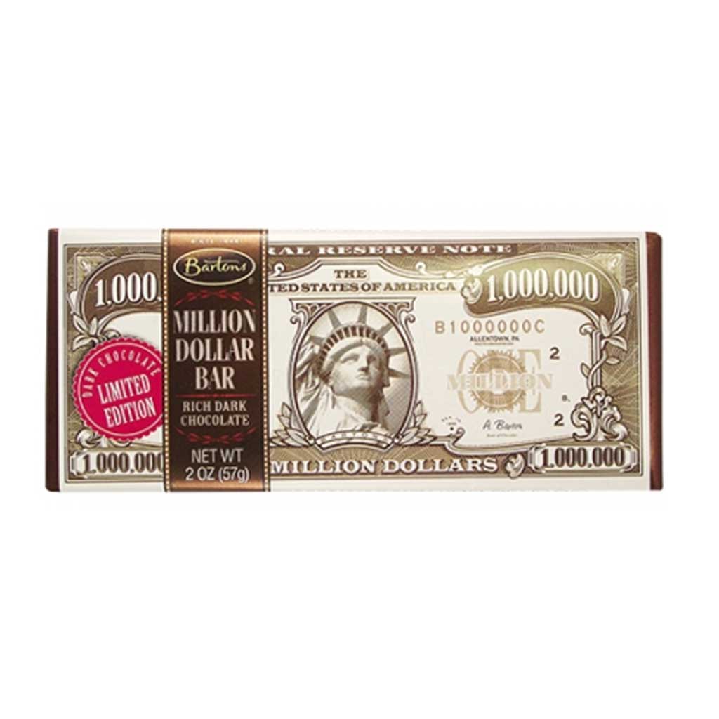 Million Dollar Dark Chocolate Bar Confection - Nibblers Popcorn Company