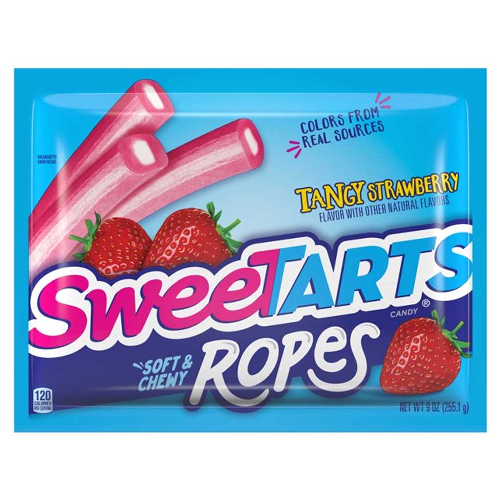 Sweetarts Ropes - Tangy Strawberry Confection - Nibblers Popcorn Company