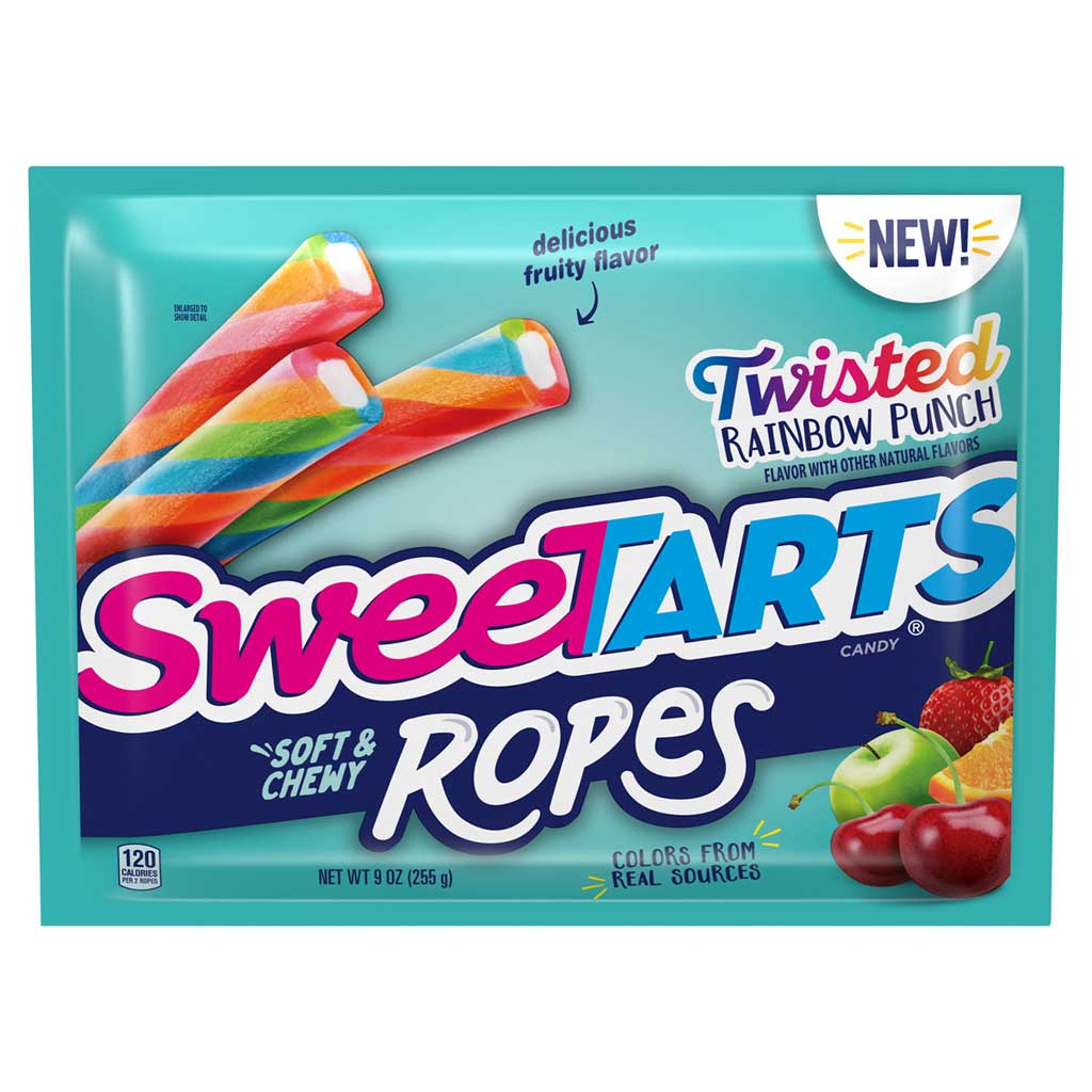 Sweetarts Ropes - Rainbow Punch Confection - Nibblers Popcorn Company
