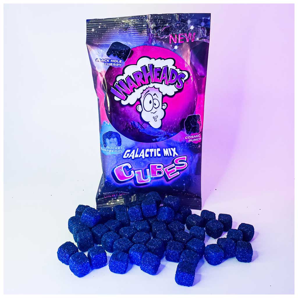 Warheads Galactic Cubes Mix Confection - Nibblers Popcorn Company
