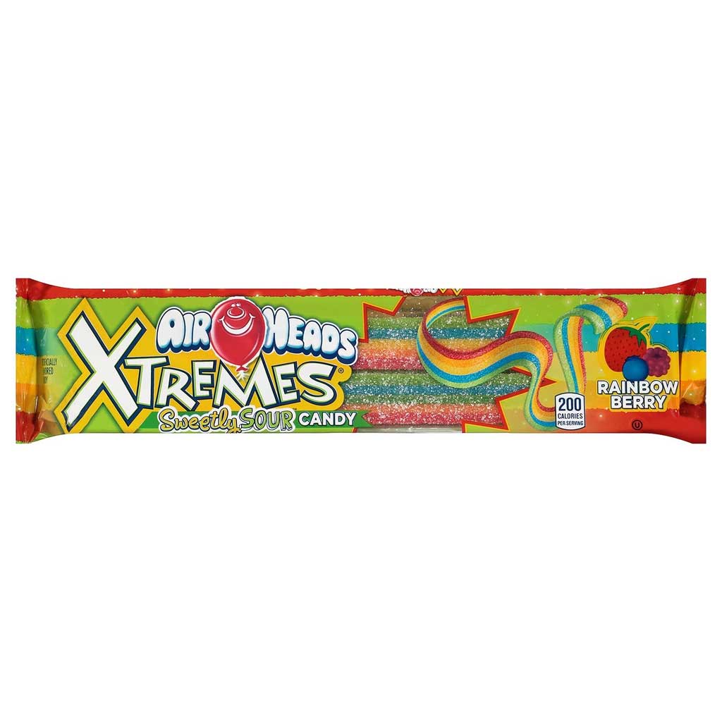 Airheads Xtreme Sour Belts Confection - Nibblers Popcorn Company