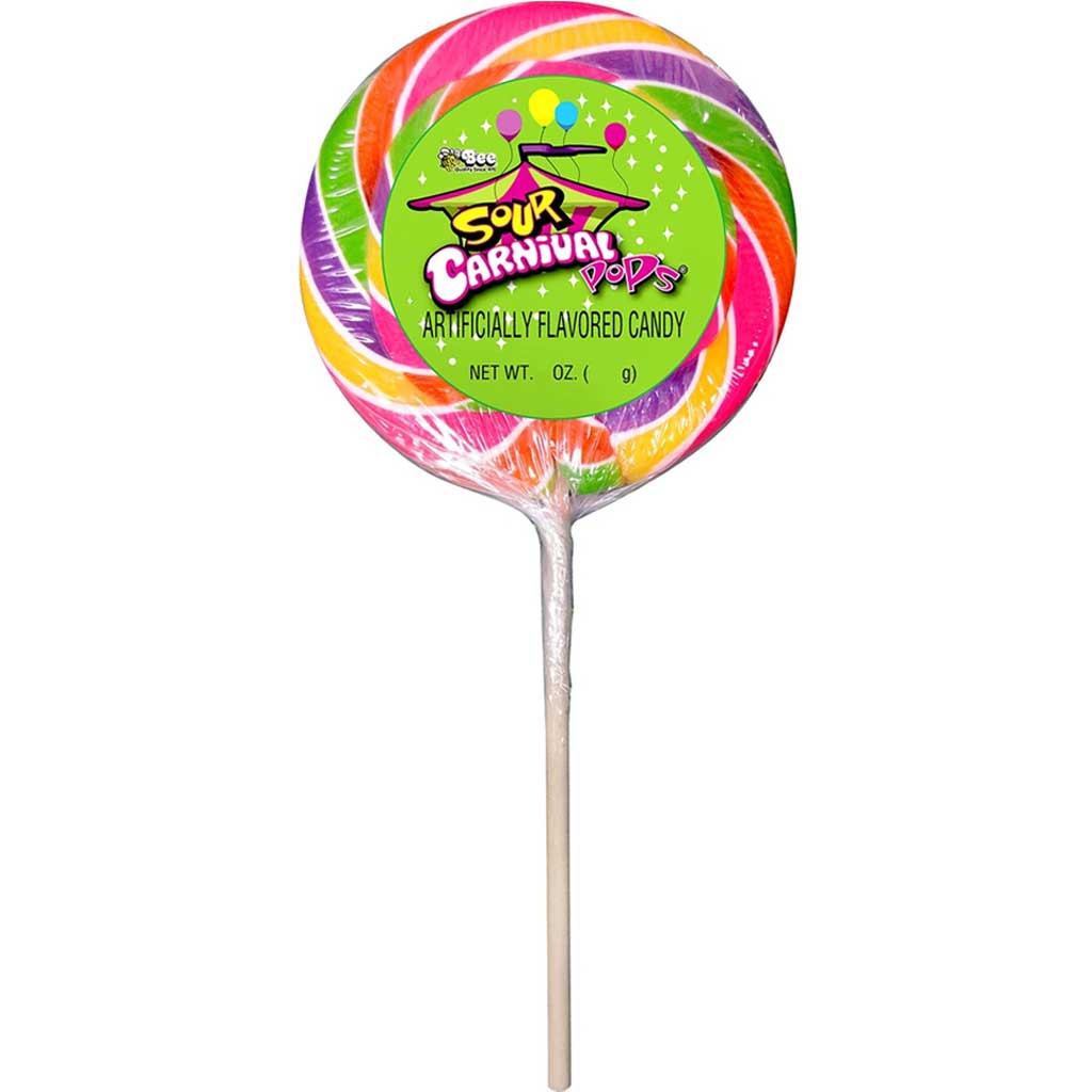 Sour Apple Carnival Pops Confection - Nibblers Popcorn Company