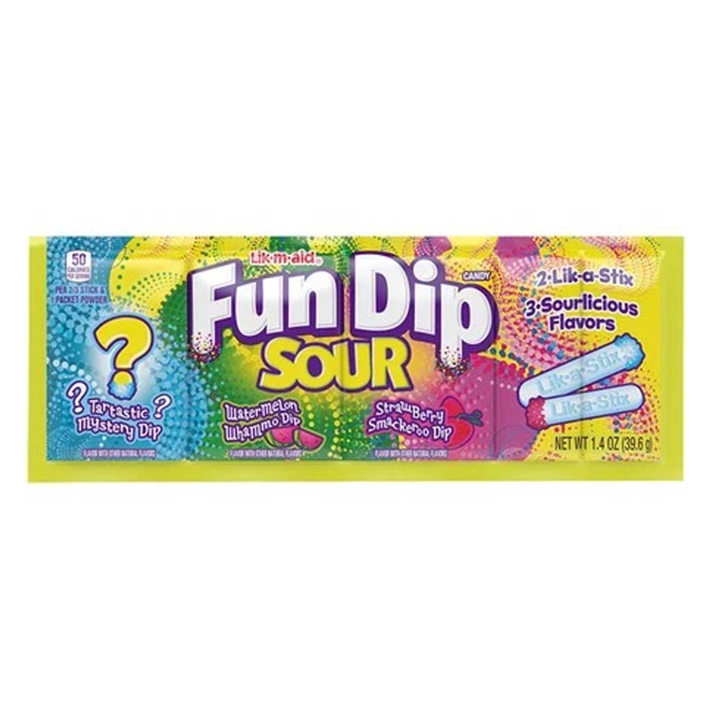 Sour Fun Dips Confection - Nibblers Popcorn Company