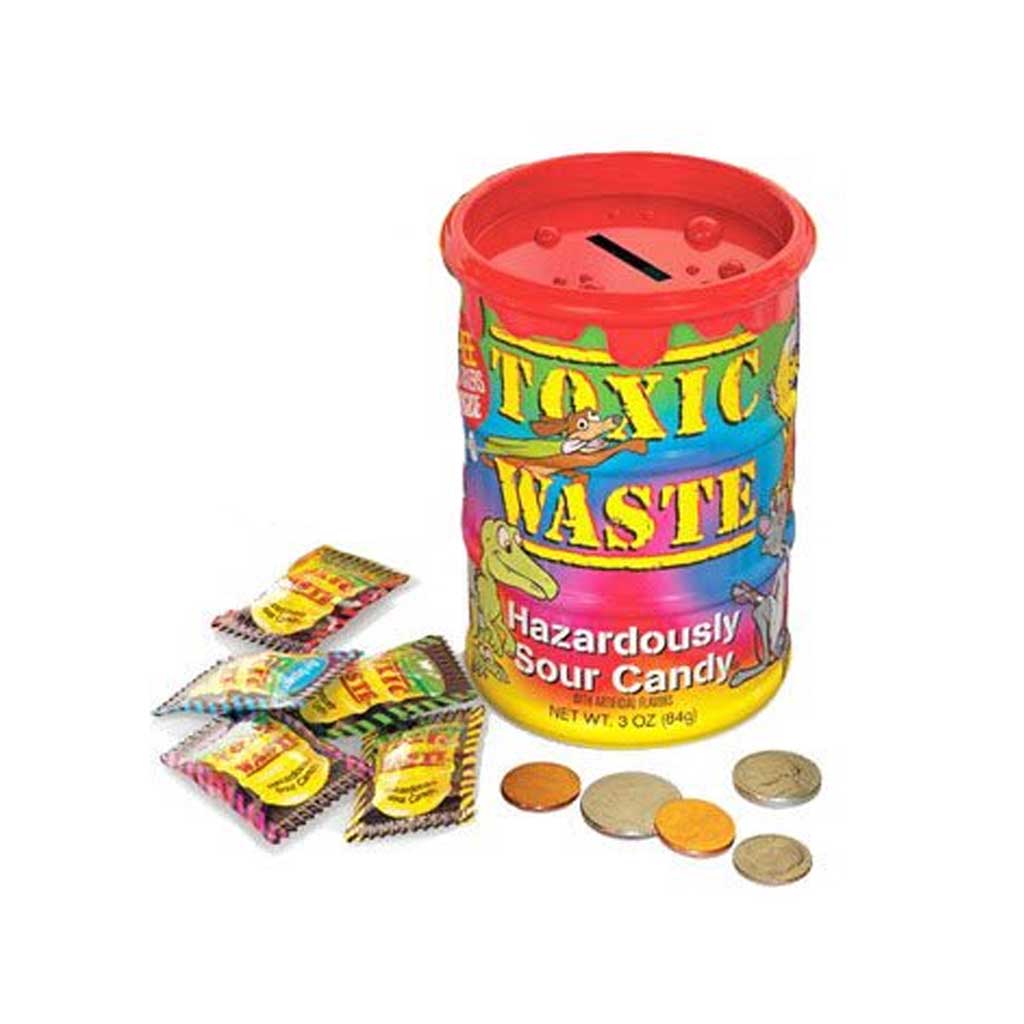 Toxic Waste Tie Dye Bank Confection - Nibblers Popcorn Company
