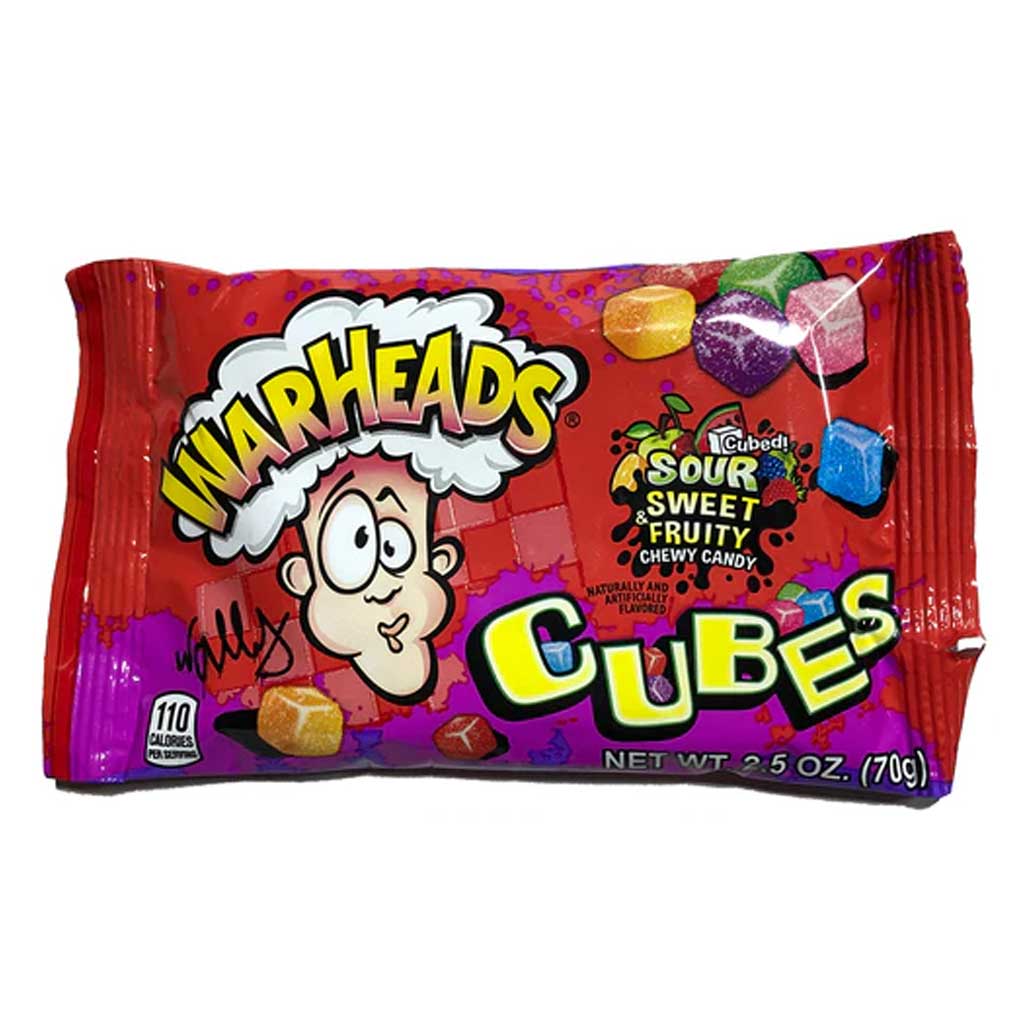 Warheads Sour Cubes Confection - Nibblers Popcorn Company