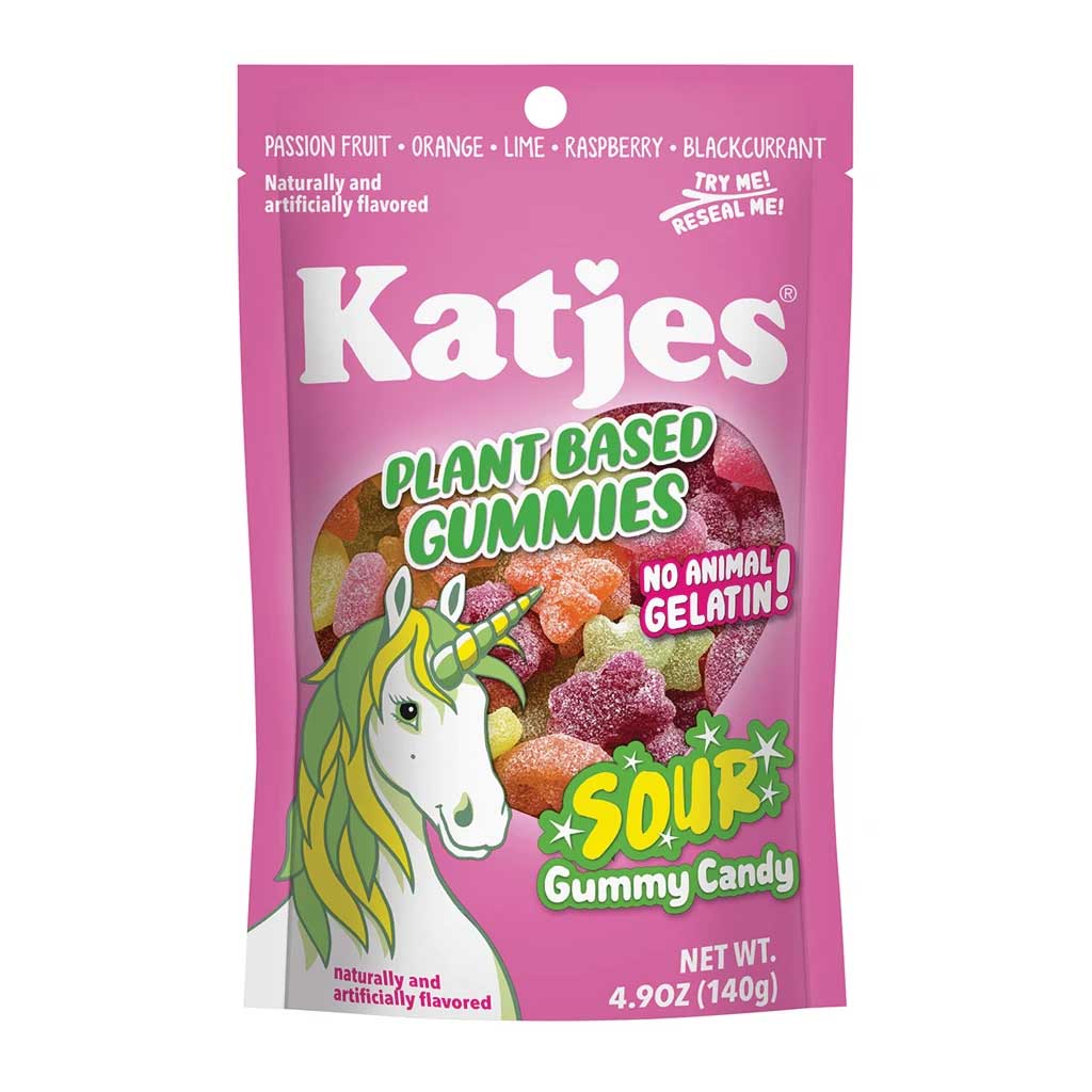 Katjes Plant Based Sour Gummies Confection - Nibblers Popcorn Company