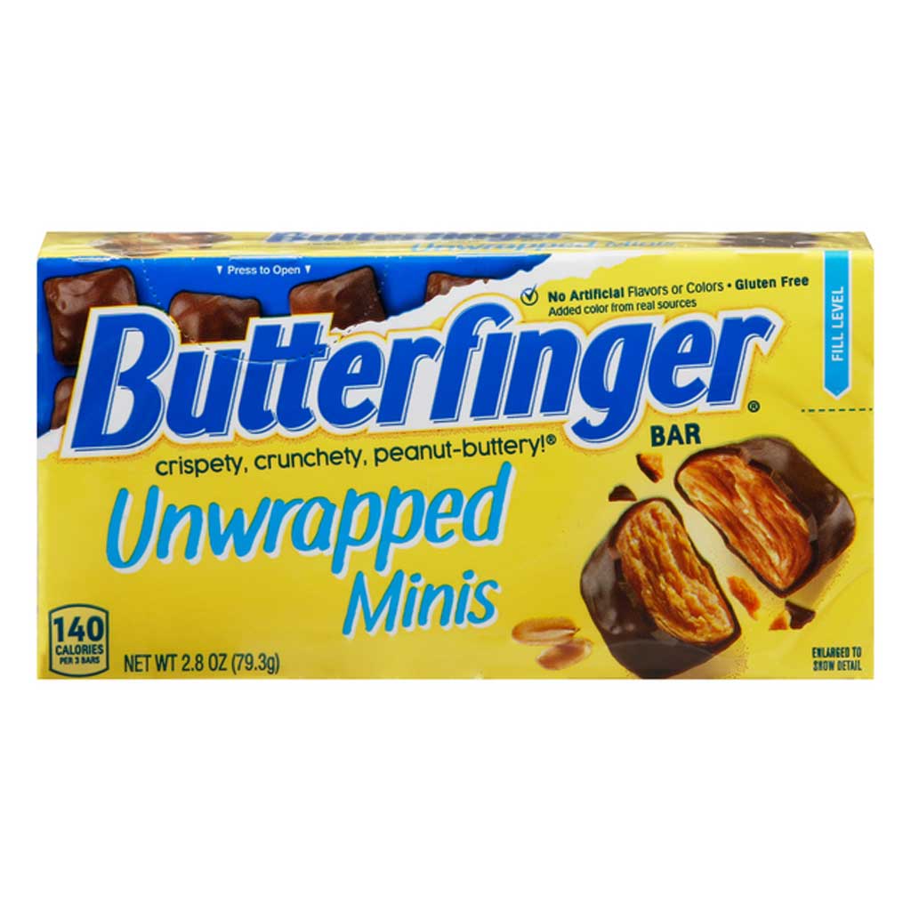 Butterfinger Unwrapped Minis Theaterbox Confection - Nibblers Popcorn Company