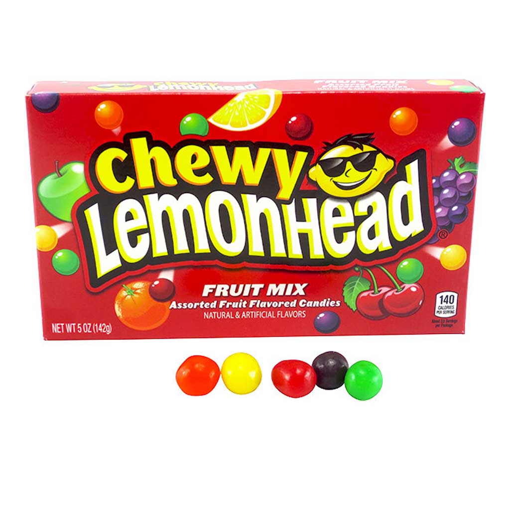 Lemonhead Chewy Fruit Mix Theaterbox Confection - Nibblers Popcorn Company