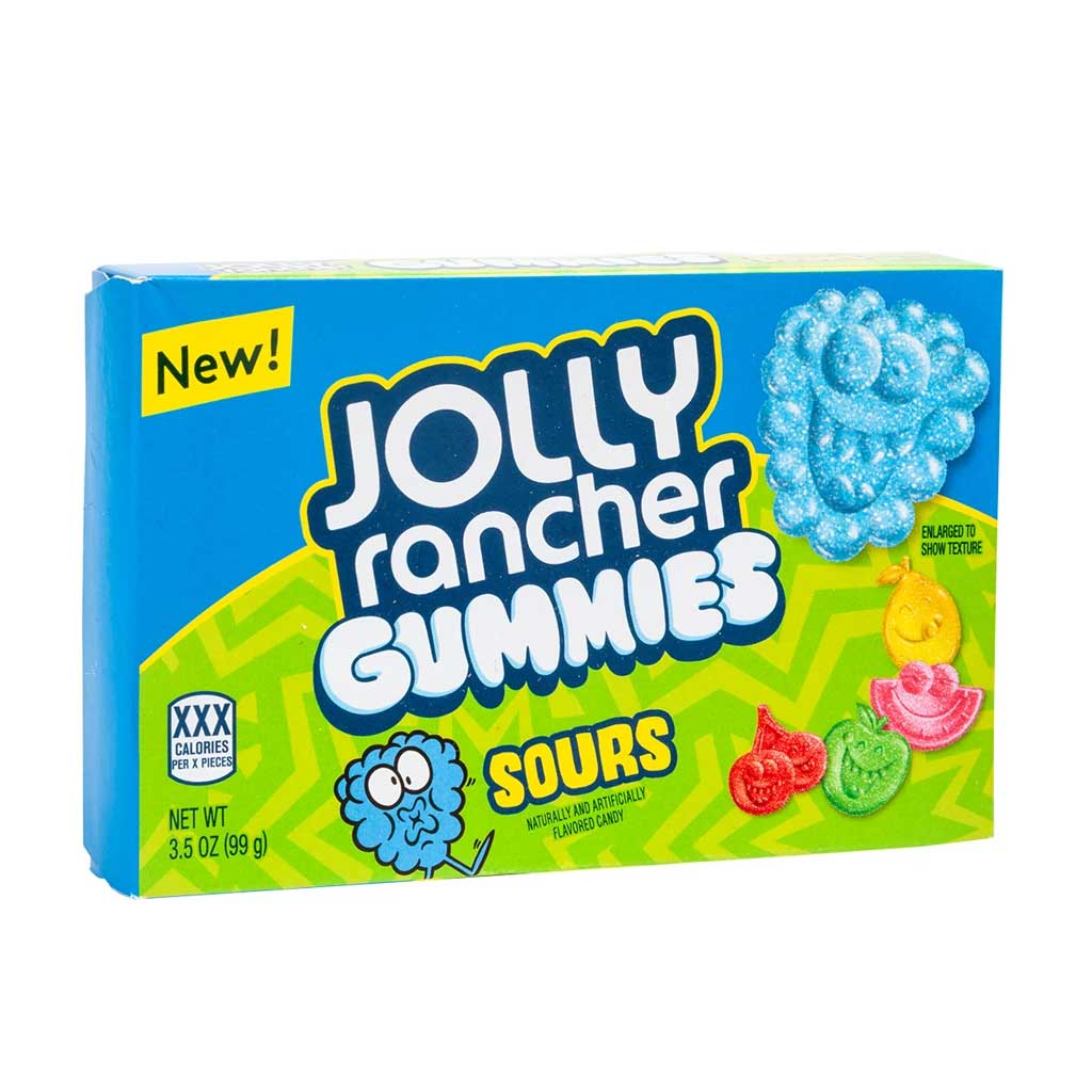 Jolly Rancher Gummies Sours Theaterbox Confection - Nibblers Popcorn Company
