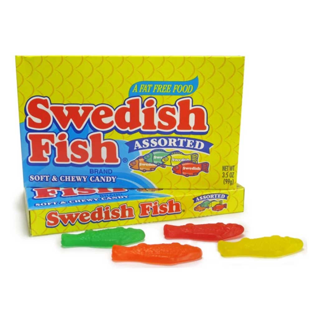 Swedish Fish Assorted Theaterbox Confection - Nibblers Popcorn Company