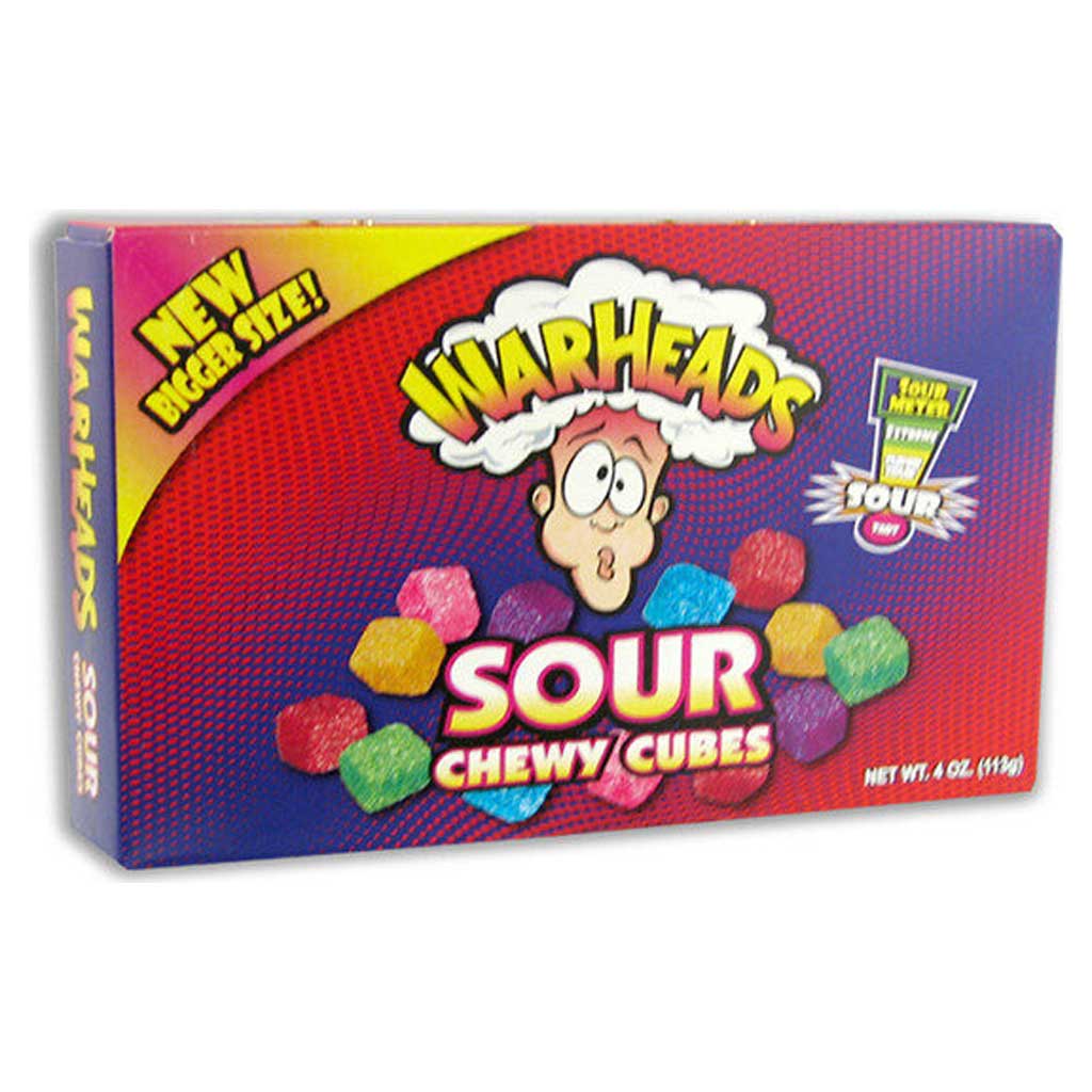 Warheads Chewy Cubes Theaterbox Confection - Nibblers Popcorn Company