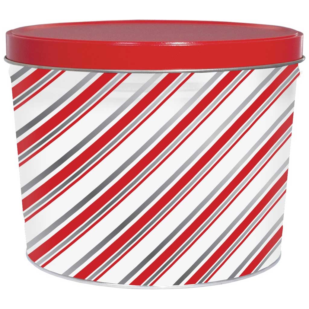 Candy Stripes Tin Gift - Nibblers Popcorn Company