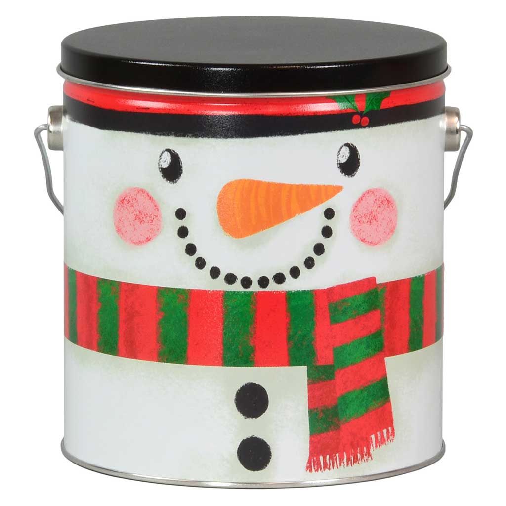 Snowman Tin Gift - Nibblers Popcorn Company