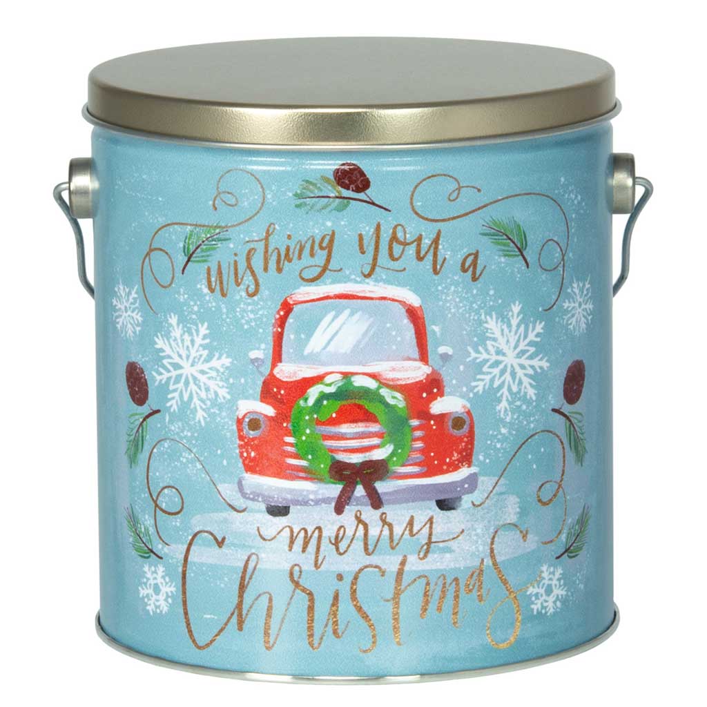 Vintage Christmas Tin Gift - Nibblers Popcorn Company